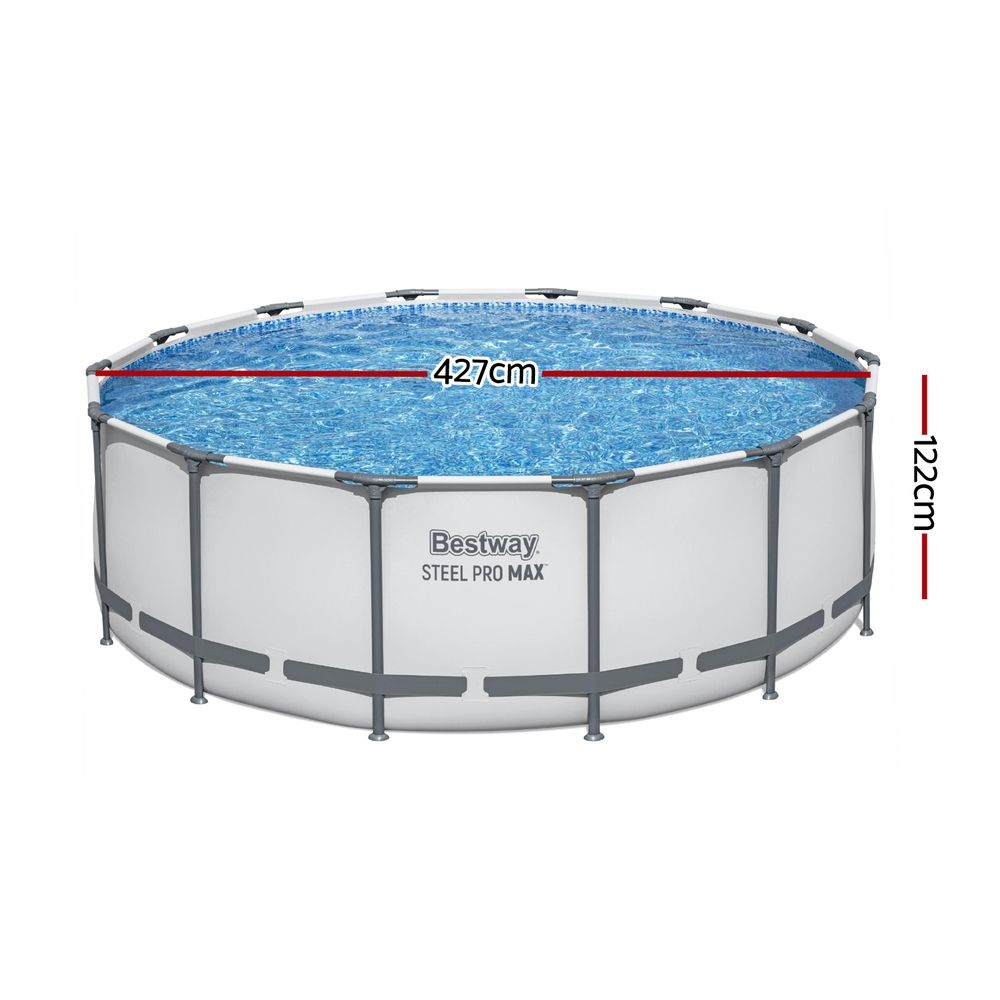 Bestway Steel Pro MAX 4.27m Pool Set with Pump, Ladder & Cover – product image 2