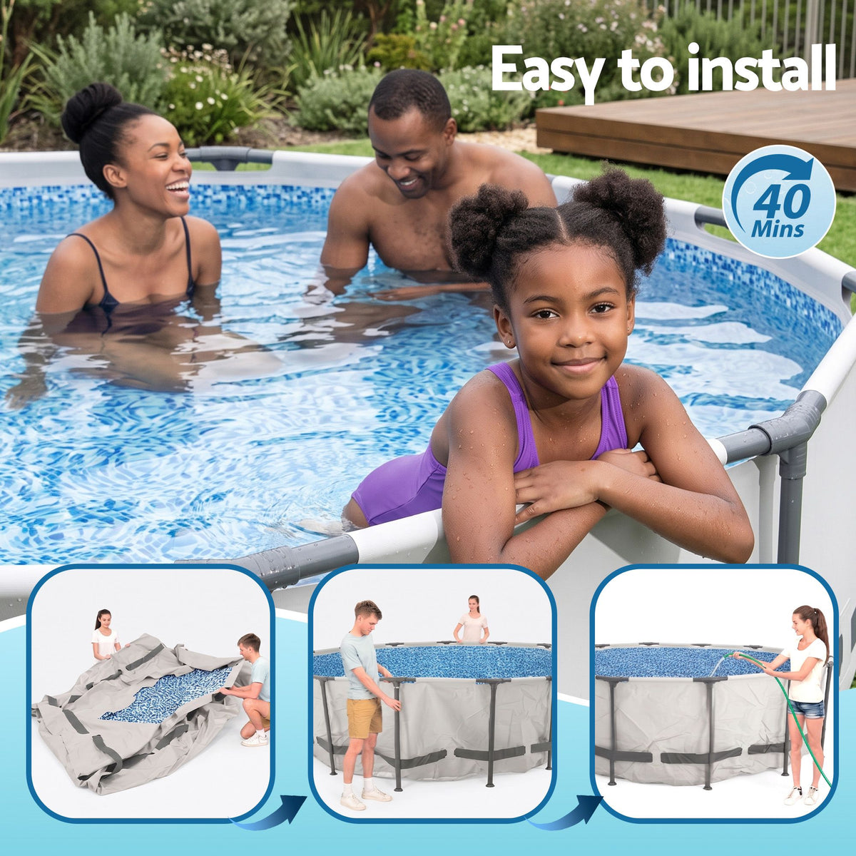 Bestway Steel Pro MAX 4.27m Round Pool with Filter Pump – White – product image 8