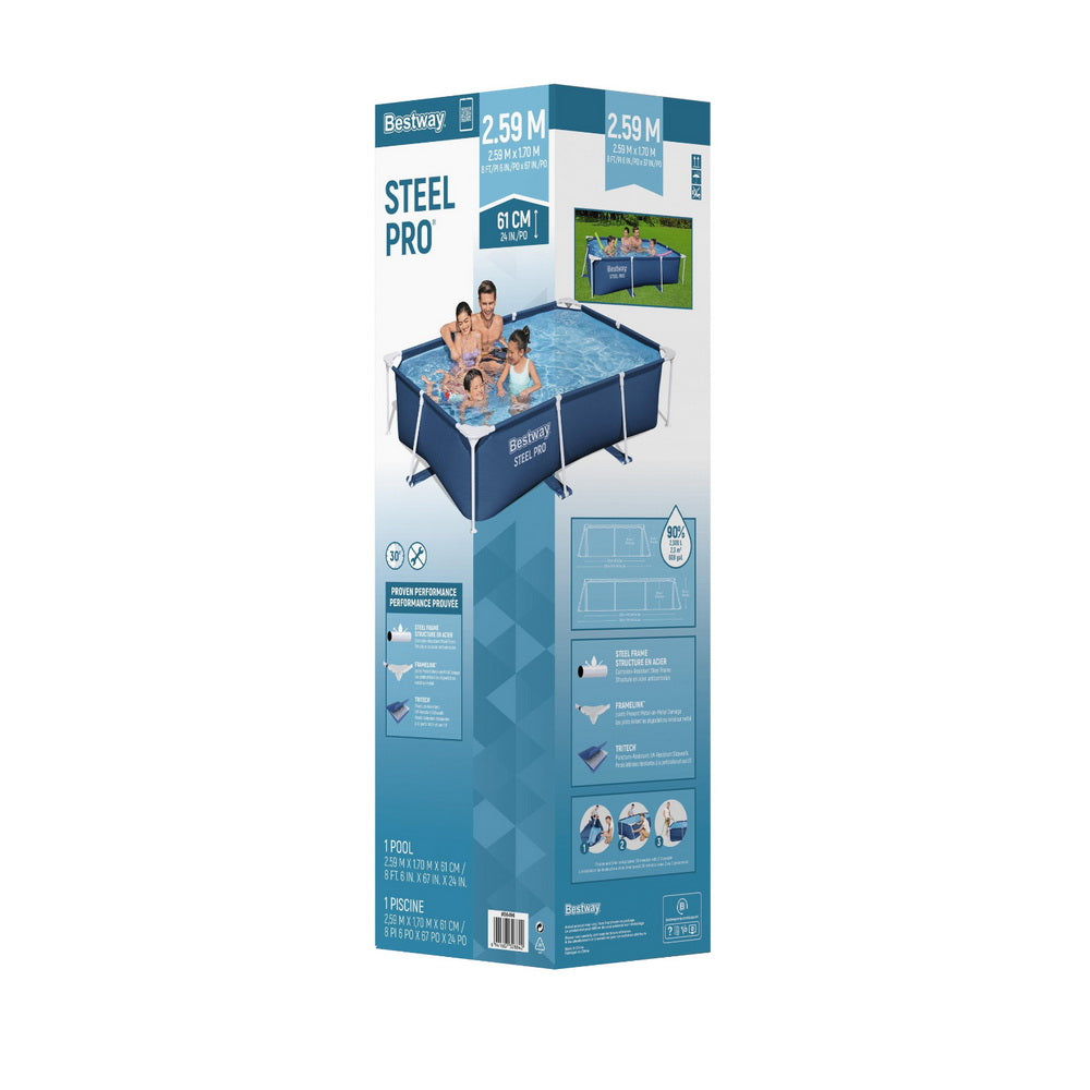 Bestway Steel Pro 2.59m x 1.70m Above-Ground Pool 2,300L – product image 3