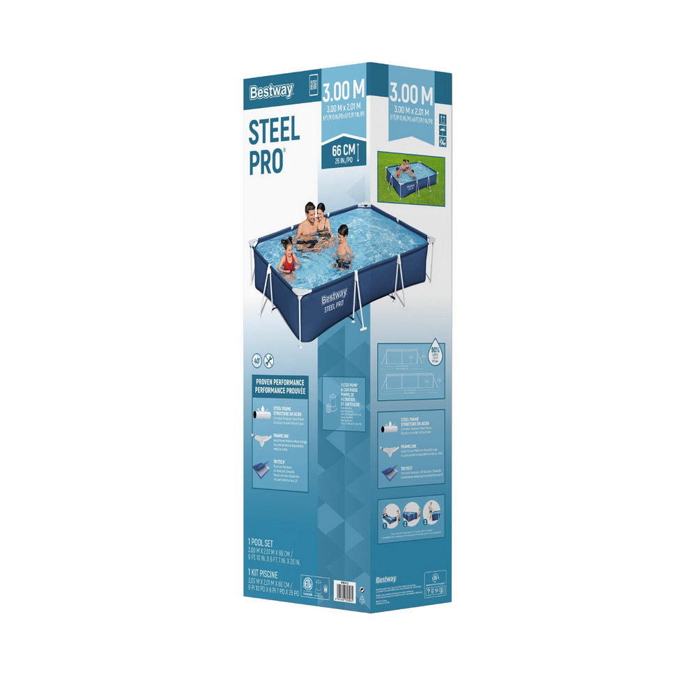 Bestway Steel Pro 3.00m x 2.01m Pool with Filter Pump 3,300L – product image 3
