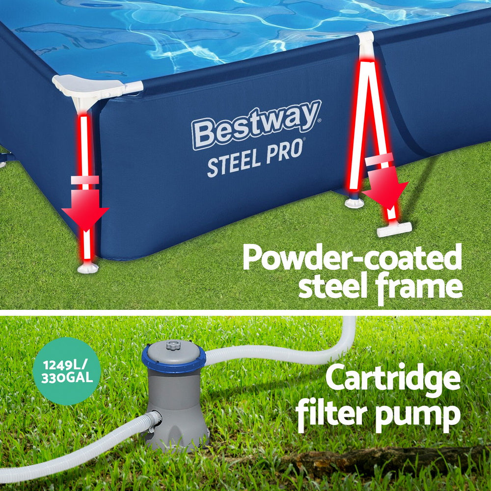 Bestway Steel Pro 3.00m x 2.01m Pool with Filter Pump 3,300L – product image 5
