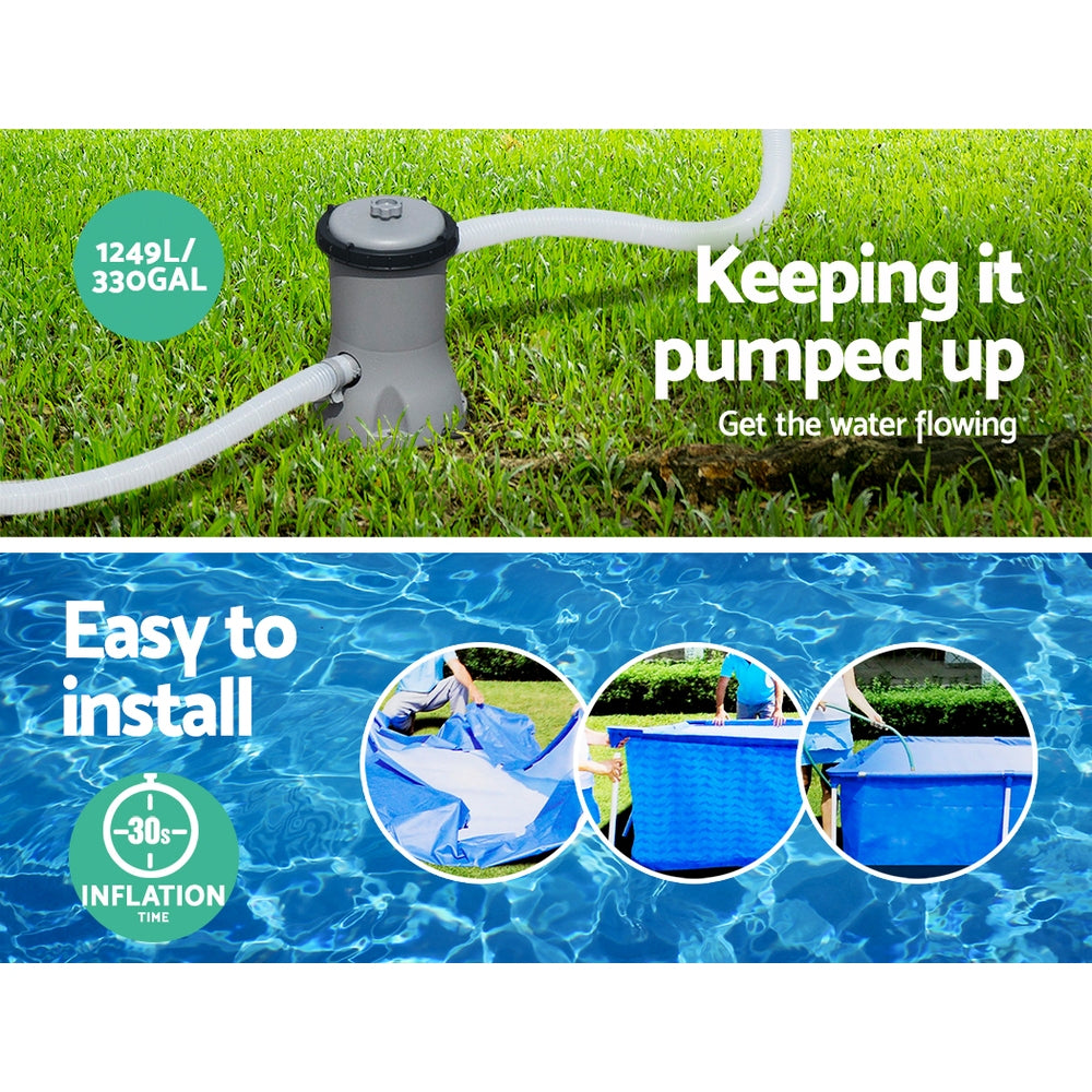 Bestway Steel Pro 4.00m x 2.11m Pool with Filter Pump 5,700L – product image 6