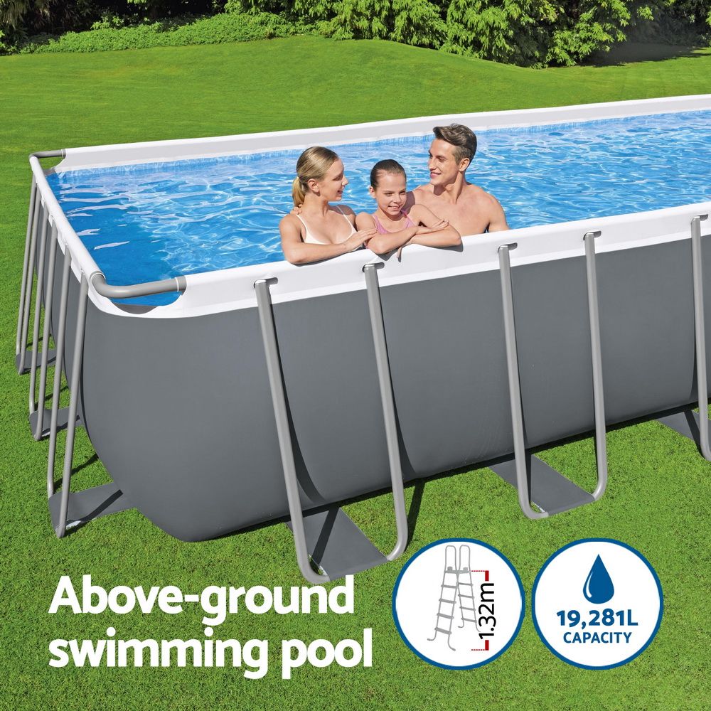 Bestway Power Steel 6.40m Pool Set with Sand Filter, Ladder & Cover – product image 4