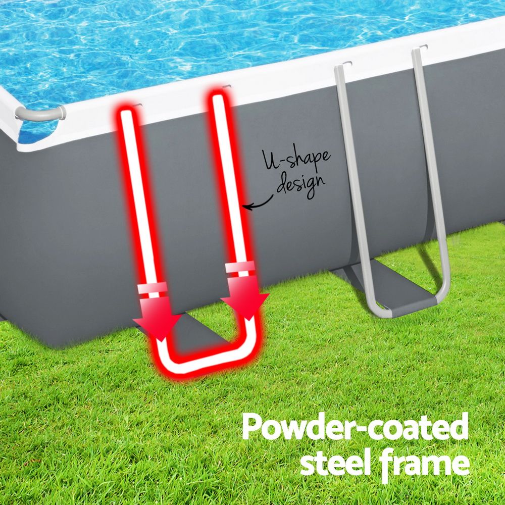 Bestway Power Steel 6.40m Pool Set with Sand Filter, Ladder & Cover – product image 5