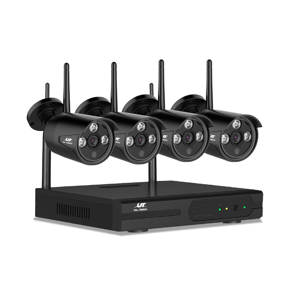 UL-tech Wireless CCTV Security System 8CH NVR 3MP 4 Bullet Cameras - product photo