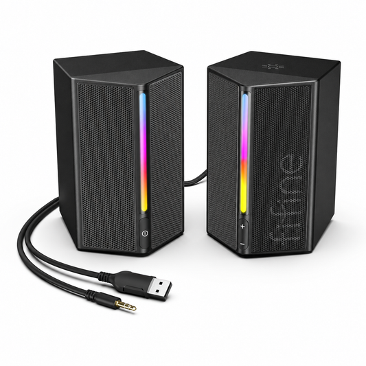 FIFINE AmpliGame A20 RGB stereo speakers for computer gaming setups