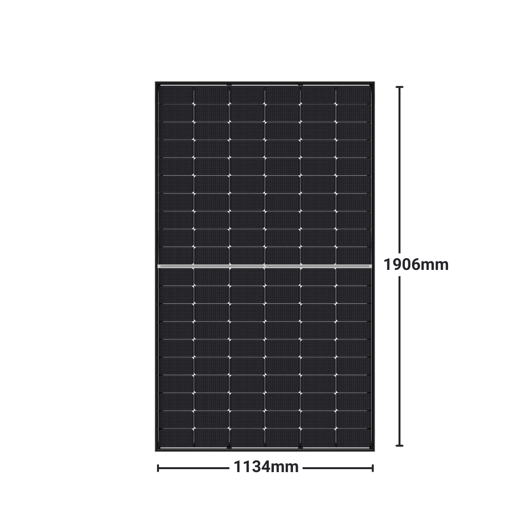 Jinko 510W Tiger Neo III solar panel dimensions 1906 x 1134 mm
