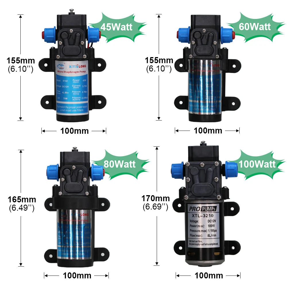 12V caravan camping diaphragm pump