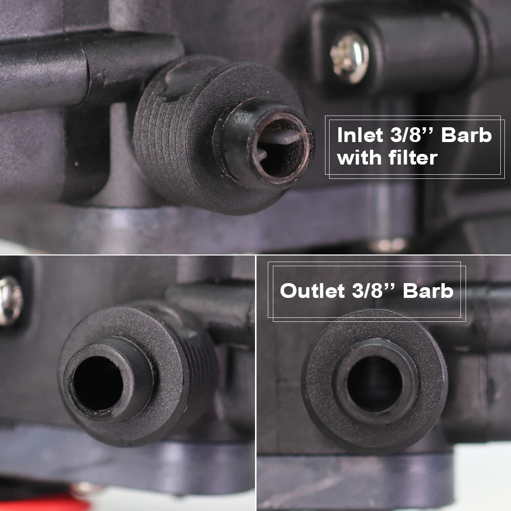 12V automatic self priming water pump