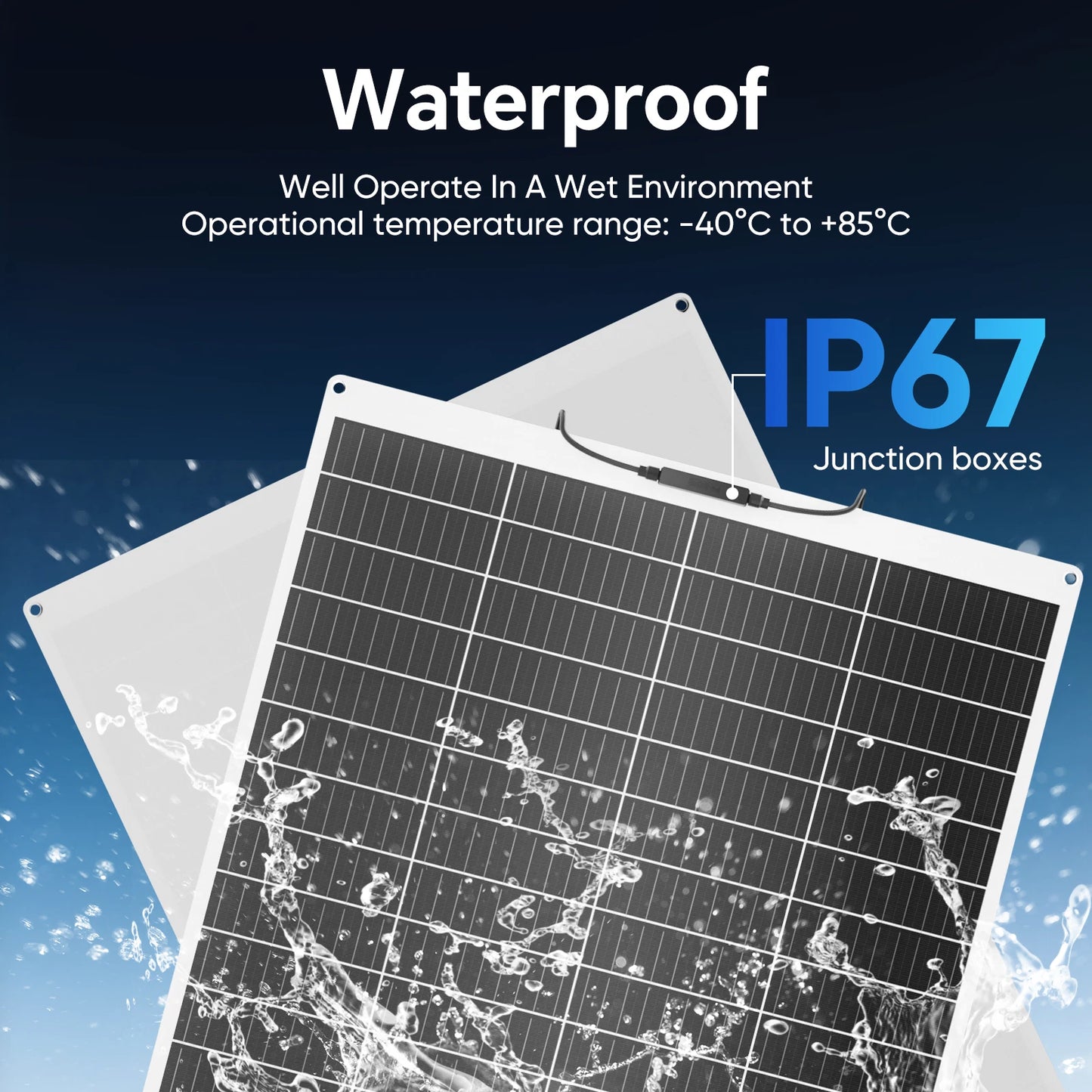 500W 12V Monocrystalline Flexible Solar Panel