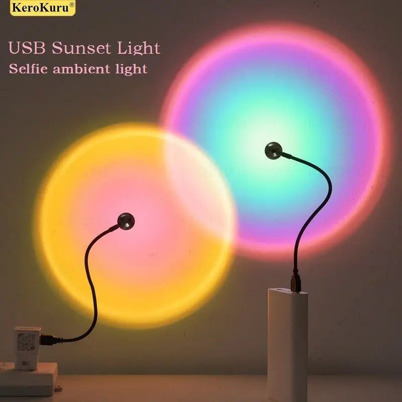 Sunset projector lamp colourful wall lighting effects