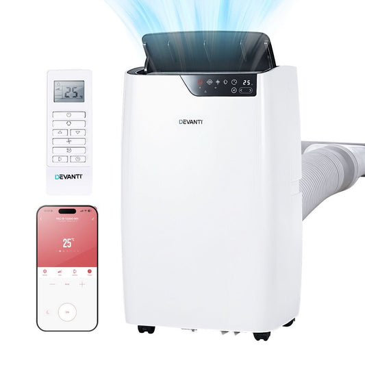 Devanti 12000 BTU portable air conditioner front view