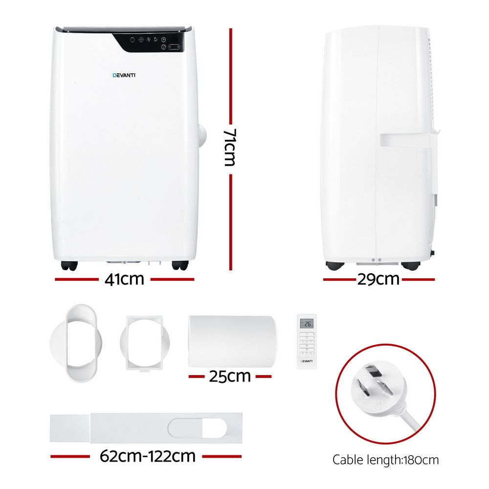 Devanti 12000 BTU portable air conditioner features