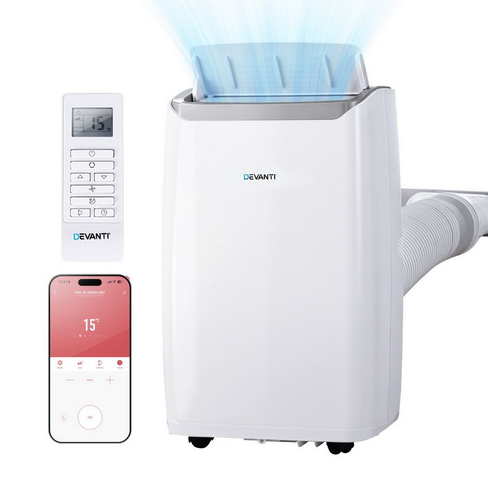 Devanti 14000 BTU portable air conditioner front view