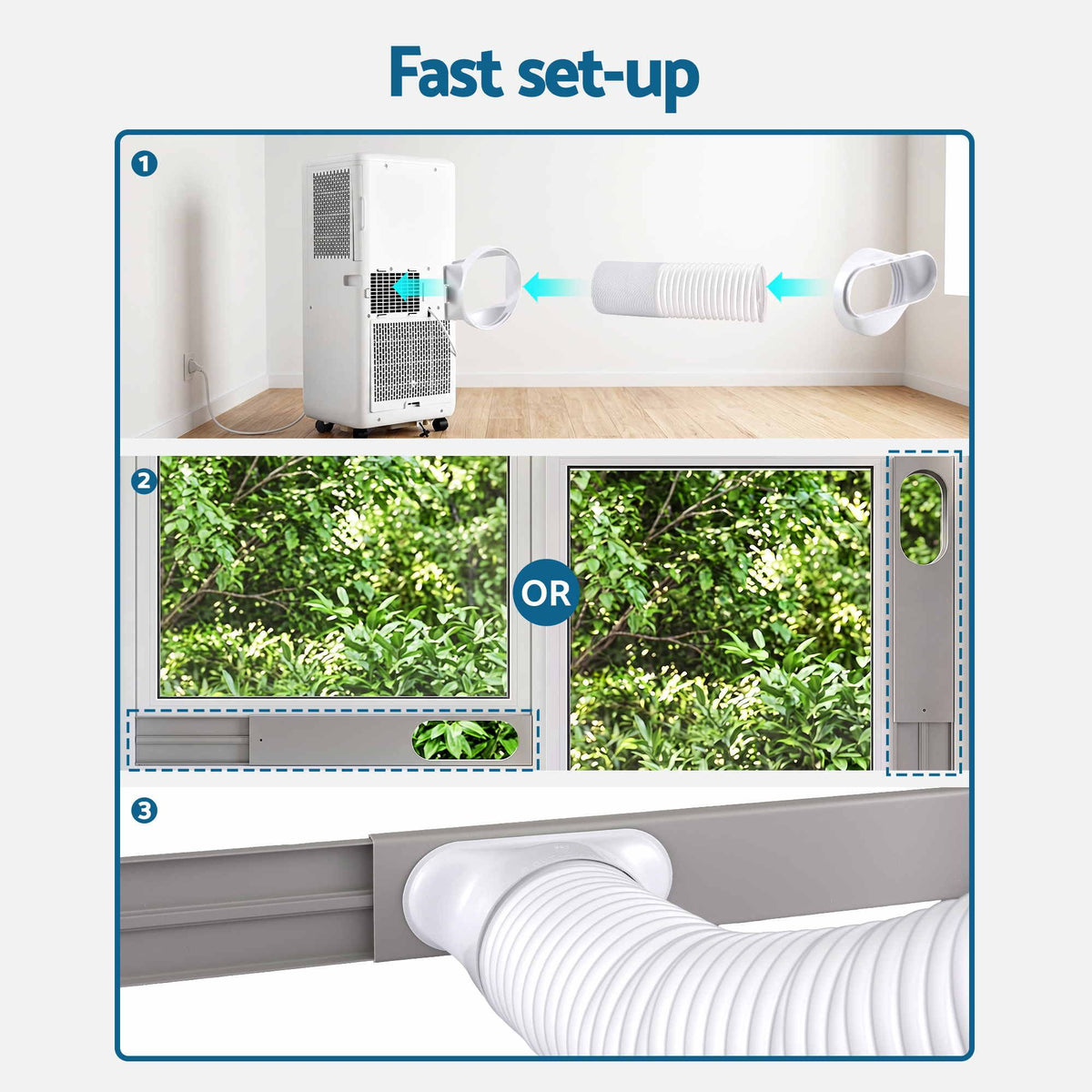 Devanti 5000 BTU portable air conditioner dimensions