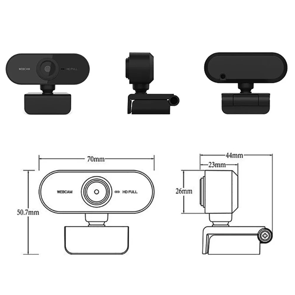 Plug and play USB webcam for video calls