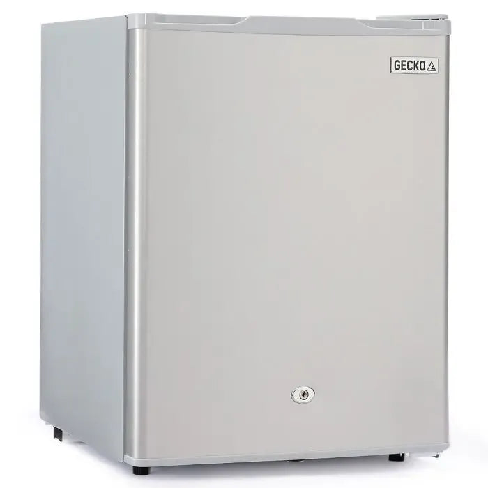 GECKO 70L Portable Bar Fridge and Freezer 12V/24V for Camping, Caravans, Silver - product photo