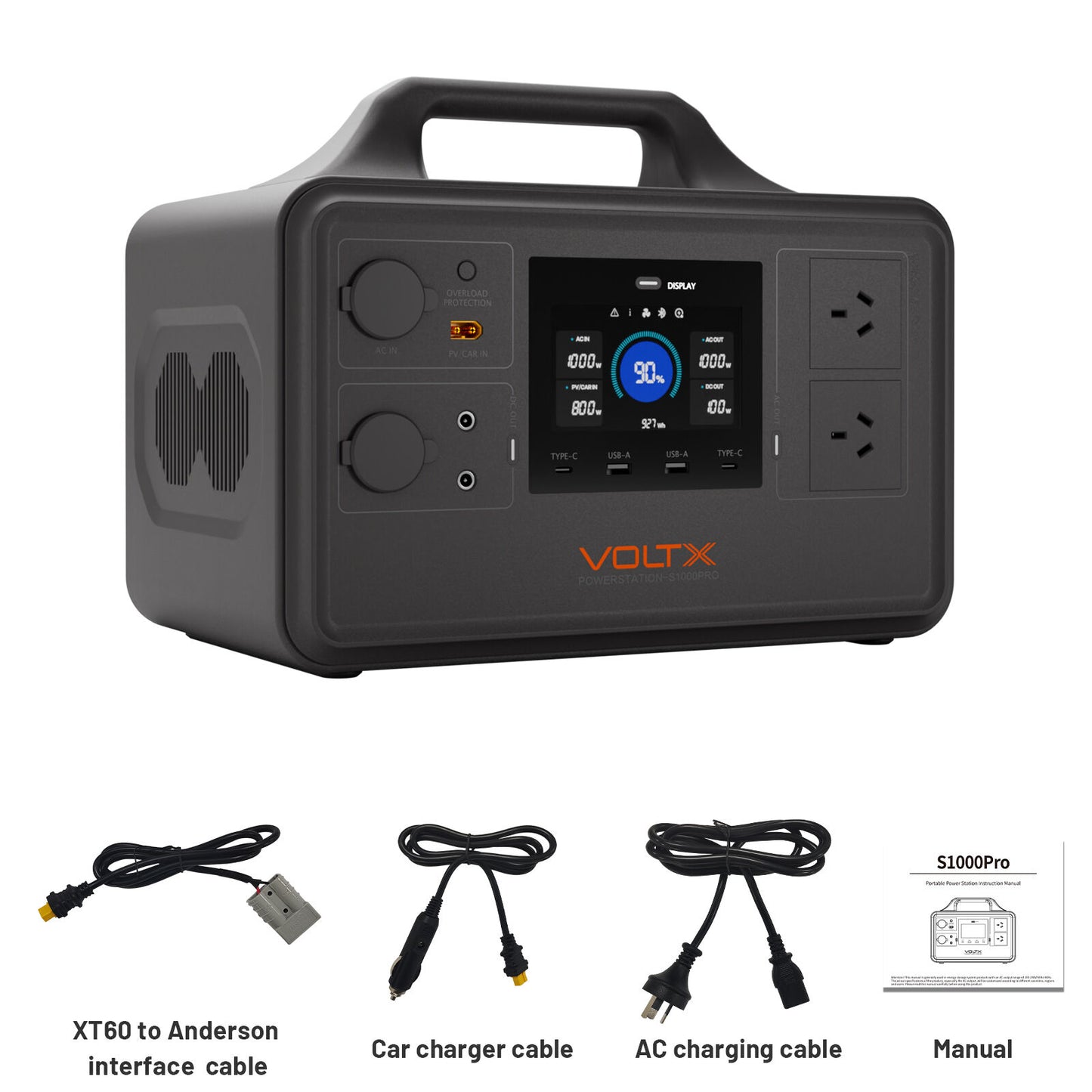 VoltX V1800 Portable Power Station — 1030Wh, 1800W Pure Sine Wave Output