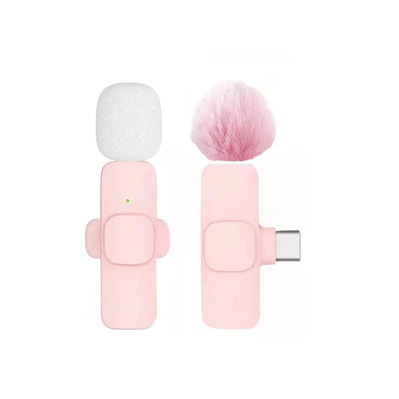 Clip-on wireless microphone and USB-C receiver